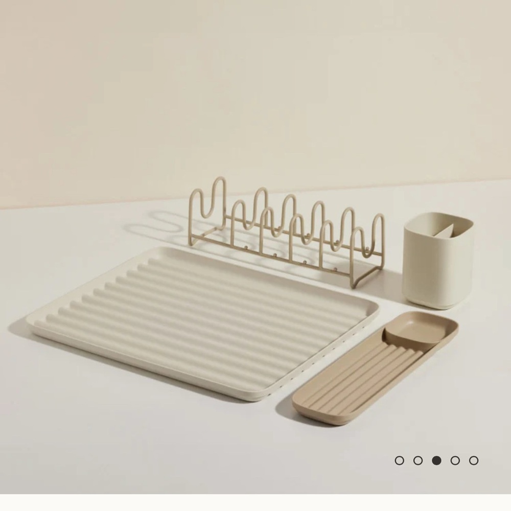 New Our Place dish drying rack (color: steam). Ships in original packaging.